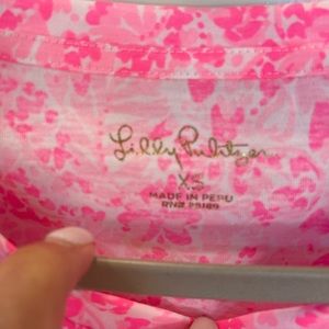 Lilly Pulitzer hot pink top size xs